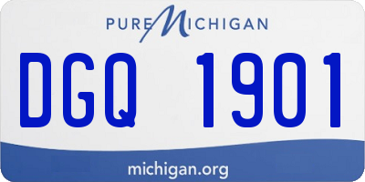 MI license plate DGQ1901