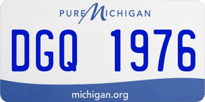 MI license plate DGQ1976