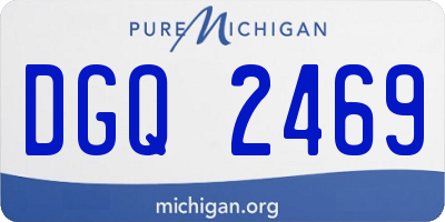 MI license plate DGQ2469
