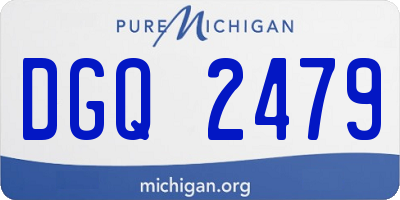 MI license plate DGQ2479