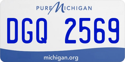 MI license plate DGQ2569