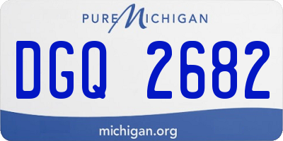 MI license plate DGQ2682