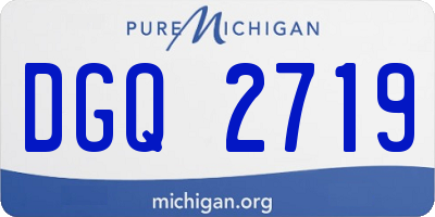 MI license plate DGQ2719