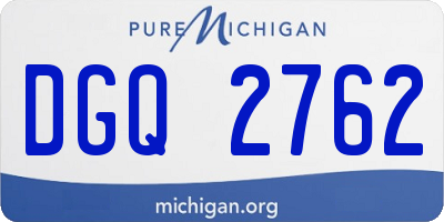 MI license plate DGQ2762