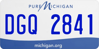 MI license plate DGQ2841