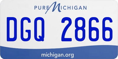 MI license plate DGQ2866