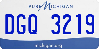 MI license plate DGQ3219