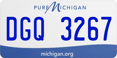 MI license plate DGQ3267