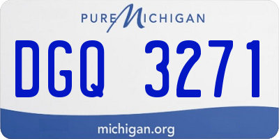 MI license plate DGQ3271