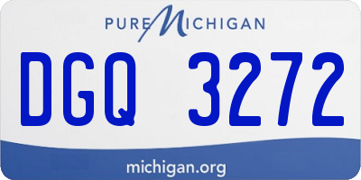 MI license plate DGQ3272