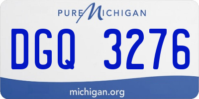 MI license plate DGQ3276