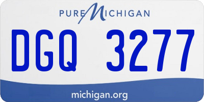 MI license plate DGQ3277