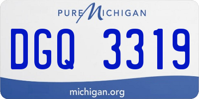 MI license plate DGQ3319