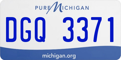 MI license plate DGQ3371