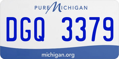 MI license plate DGQ3379