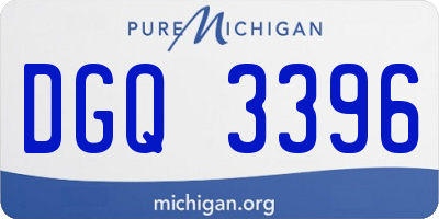 MI license plate DGQ3396