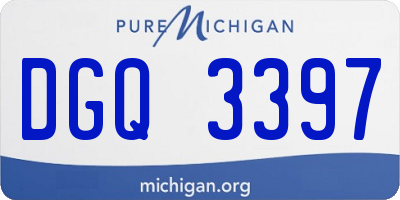 MI license plate DGQ3397