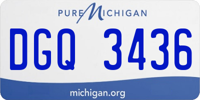 MI license plate DGQ3436