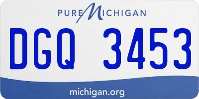 MI license plate DGQ3453