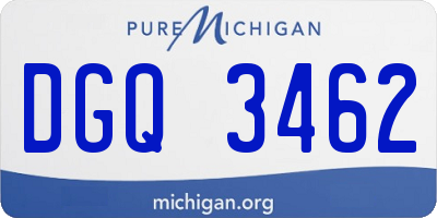 MI license plate DGQ3462