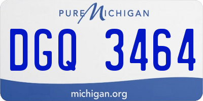 MI license plate DGQ3464