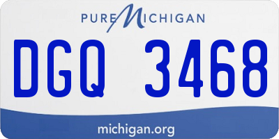 MI license plate DGQ3468
