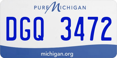 MI license plate DGQ3472