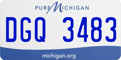 MI license plate DGQ3483