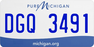 MI license plate DGQ3491