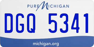 MI license plate DGQ5341