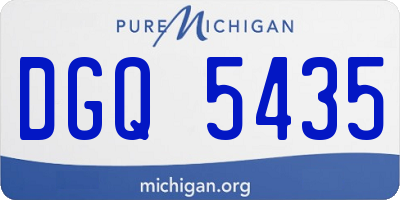 MI license plate DGQ5435