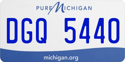 MI license plate DGQ5440