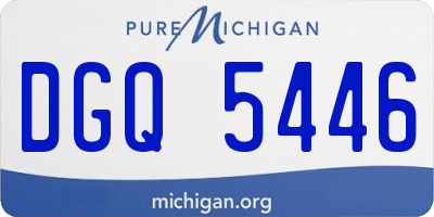 MI license plate DGQ5446