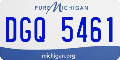 MI license plate DGQ5461