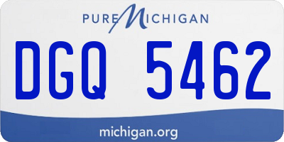 MI license plate DGQ5462