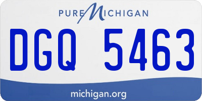 MI license plate DGQ5463