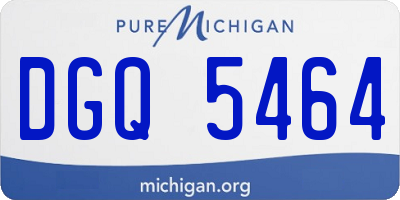 MI license plate DGQ5464