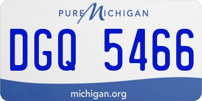 MI license plate DGQ5466