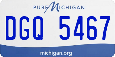 MI license plate DGQ5467