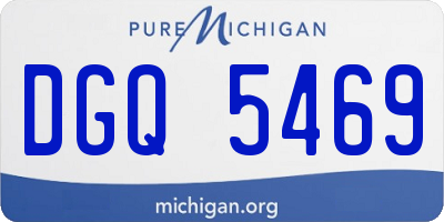 MI license plate DGQ5469