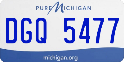 MI license plate DGQ5477