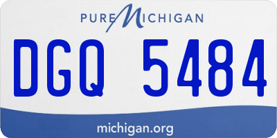 MI license plate DGQ5484