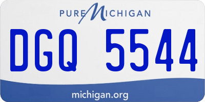 MI license plate DGQ5544