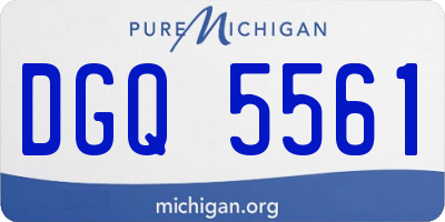 MI license plate DGQ5561
