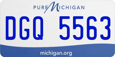 MI license plate DGQ5563