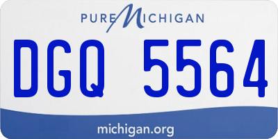 MI license plate DGQ5564
