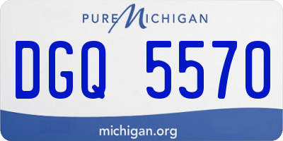 MI license plate DGQ5570