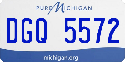 MI license plate DGQ5572