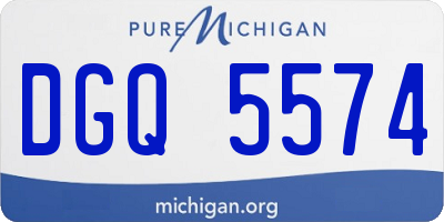 MI license plate DGQ5574