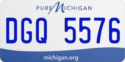 MI license plate DGQ5576